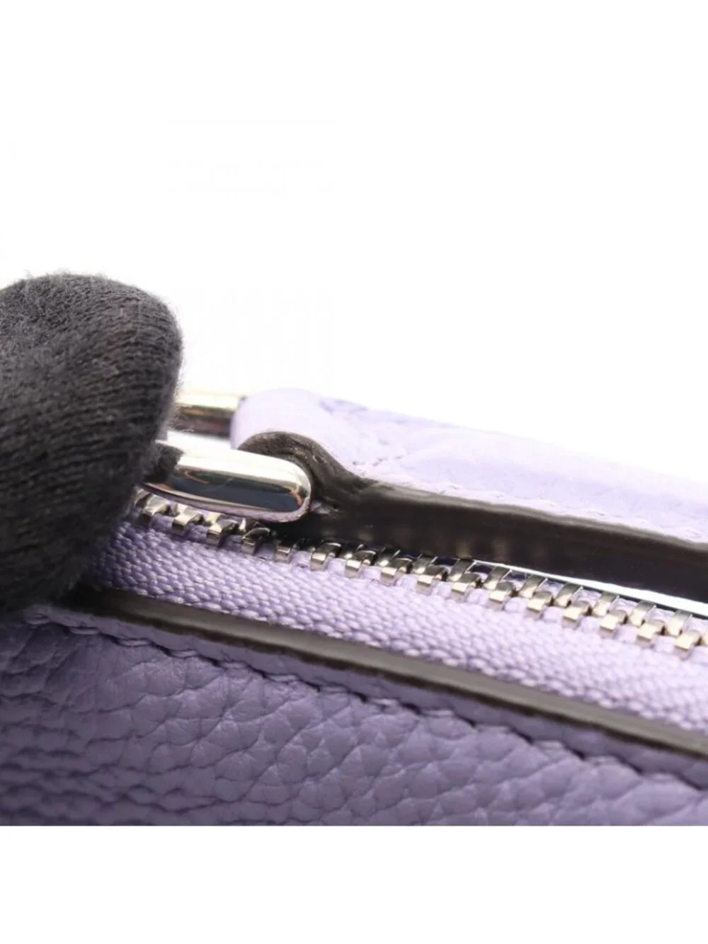 Gucci Shoulder Bag B Lavender Green Red Leather 2-Way